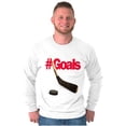 thumbnail image 4 of Athletic Hockey Player Hashtag Goals Long Sleeve TShirt Men Women Brisco Brands S, 4 of 6