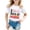 White, variant on Gunia Shirts For Teens Girls 100 Days Of School Boy And Girl Fashion Casual Print Crewneck Loose Short Sleeve Daily Top Tshirts 3-4 Years