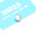 thumbnail image 5 of 14 Karat Gold Prong Set Fire Opal Dermal Anchor Top, 5 of 5