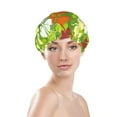 thumbnail image 3 of Kdxio St. Patrick's Day3 Print Shower Cap for Women,Elastic and Reusable,Double Waterproof Layers Bathing Hat, 3 of 9