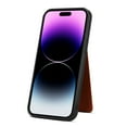 thumbnail image 6 of Allytech Wallet Case for iPhone 15 with Detachable Wrist Strap & Card Slots, Stylish Pattern Durable PU Leather Kickstand Magnetic Button Soft TPU Shockproof Anti-Scratch Back Cover - Brown, 6 of 9