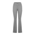 thumbnail image 5 of Women's Bootcut Yoga Pants Workout Flare Leggings High Waisted Crossover Lounge Bell Bottom Dress Pants with Pockets, 5 of 5