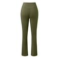 thumbnail image 5 of SELONE Green Flare Leggings Plus Size Tall High Waist Workout Pants Full Length Curvy Casual Long Flare Workout Pants for Work out Pull on Solid Soft Yoga Lightweight Comfy XL Breathable Gym Clothes, 5 of 5