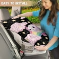 thumbnail image 4 of KUIFORTI Baby Car Seat Sun Shade Cover Reflective Infant Car Seat Sun Protection Cover Baby Travel Accessories 40" x 25", Easy to Install, Cute Axolotl, 4 of 7