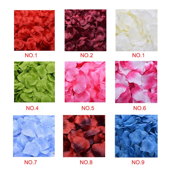 100pcs Silky Rose Petals Flower Cloth Party Rose Petals; Petal Decoration Wedding Party Decoration Flower Favors