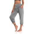 thumbnail image 3 of Enwejyy Women's Yoga Pants Pockets Comfortable Casual Jogging High Waist Cropped Pants Activewear Sweatpants, 3 of 4