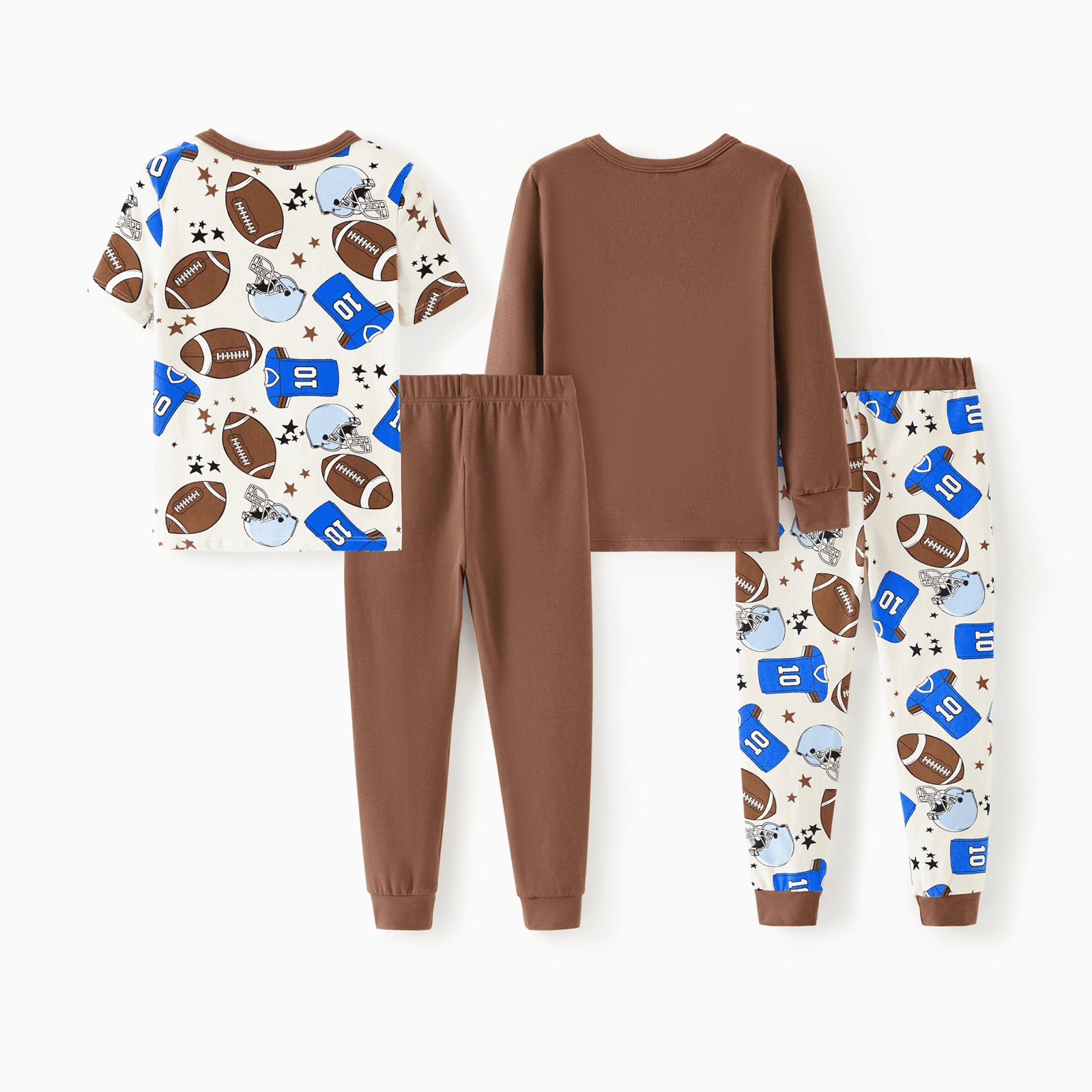 PATPAT 4-Pieces Baby Pajama Sets with Organic Cotton, Snug fit Pjs for Girls Boys Toddler Kids, Supersoft & Stretchy Sleeper