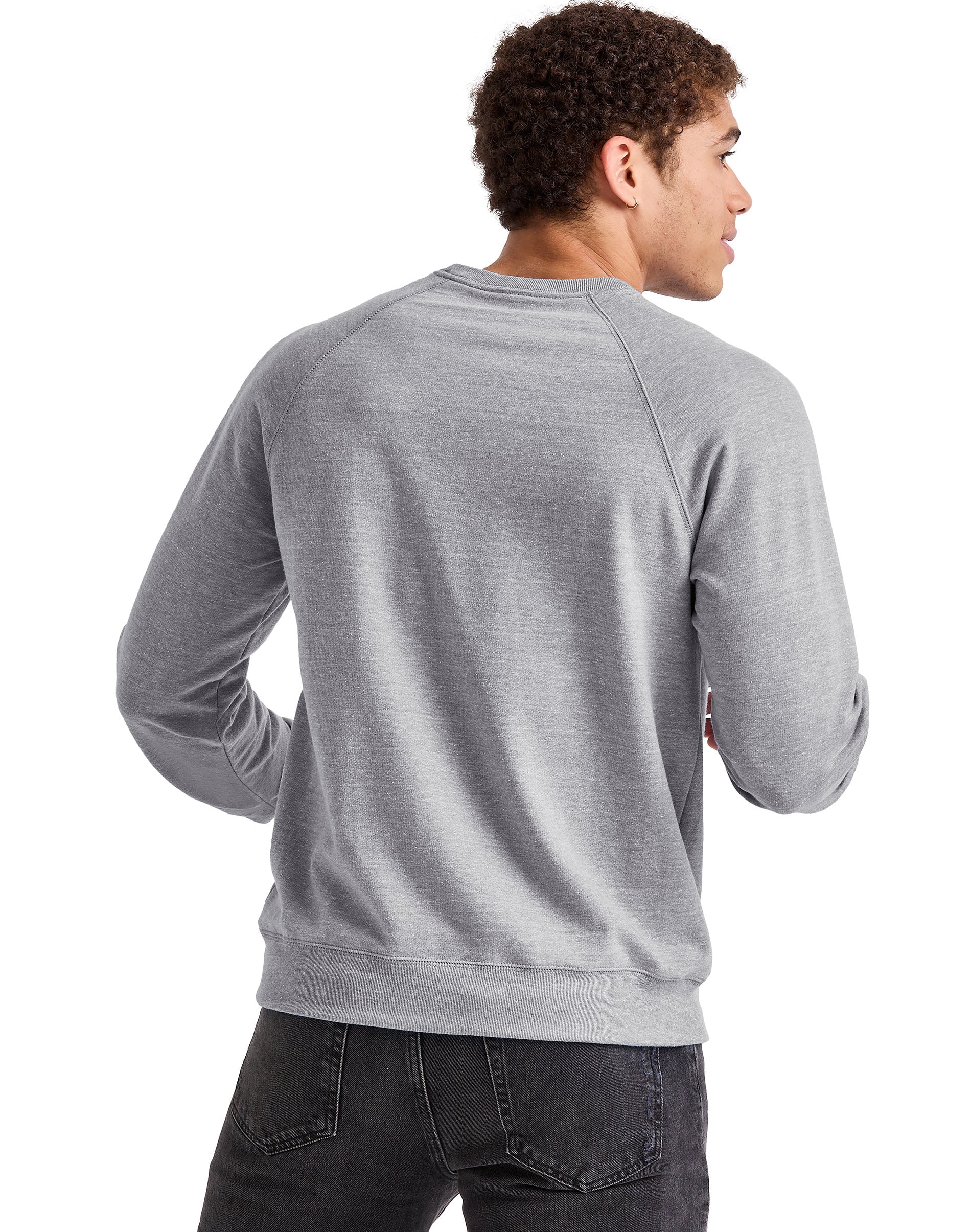 Hanes Men's Originals French Terry Tri-Blend Crewneck Sweatshirt, Sizes S-2XL