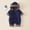 Navy, variant on Toddler Baby Cute Bear Onesie 2026 Fashion Infant Newborn Boy Girl Fleece Full Zip Warm Cozy Snowsuit Winter Hooded Jumpsuit Navy 18-24 Months