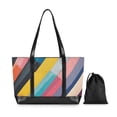 thumbnail image 7 of FORMRS Canvas Laptop Tote Bag for Women with 15.6" Computer Compartments Shoulder Handbag, Color Striped, 7 of 7