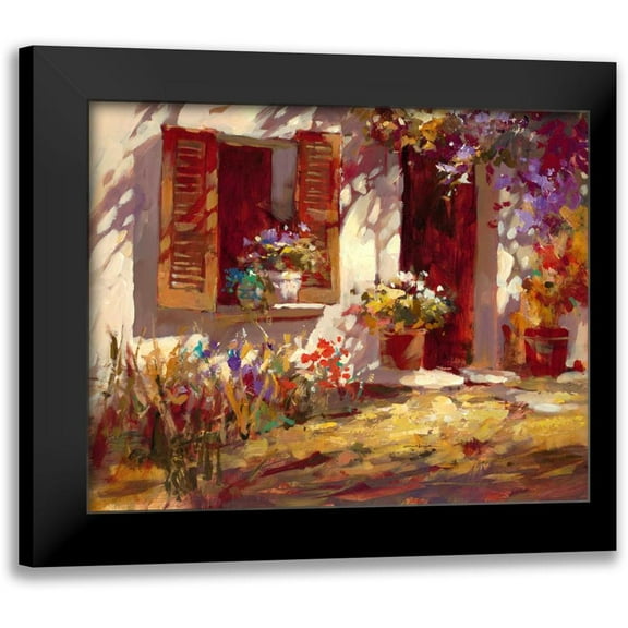 Heighton, Brent 14x12 Black Modern Framed Museum Art Print Titled - Cottage Window