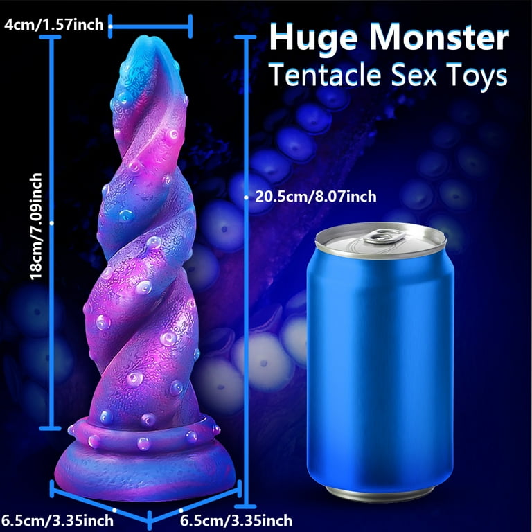 Female Adult Sex Toys Dildos Sex Toys 8.07 inch Huge Tentacle Adult Toy,  Strong Suction Cup , G Spot Vibrator Sex Toy for Women Pleasure Hands-Free Play