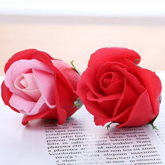 50Pcs 3-layer Simulated Rose Scented Soap Flower Valentine Birthday Gift