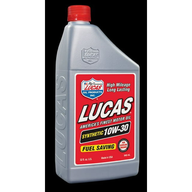 Lucas Oil 10050 Oil SAE 10W30; Synthetic; 1 Quart Bottle; Single