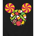 thumbnail image 3 of Disney - Mickey Head Candy - Men's Crew Fleece Sweatshirt, 3 of 5