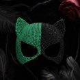 thumbnail image 4 of Cosplay Mask, Masquerade Mask, Mardi Gras Mask, Halloween Mask, Venetian Mask, Rhinestone Cat Mask Halloween Sparkly Cats Cosplay Cover | Halloween Bling Shiny Cat Headdress for Women, 4 of 5