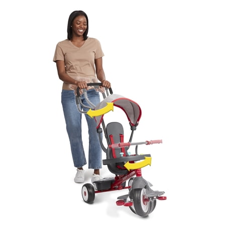 RADIO FLYER 4-IN-1 ACTIVITY STROLL ‘N TRIKE WITH INTERACTIVE TRAY, KIDS 1 TO 5 YEARS
