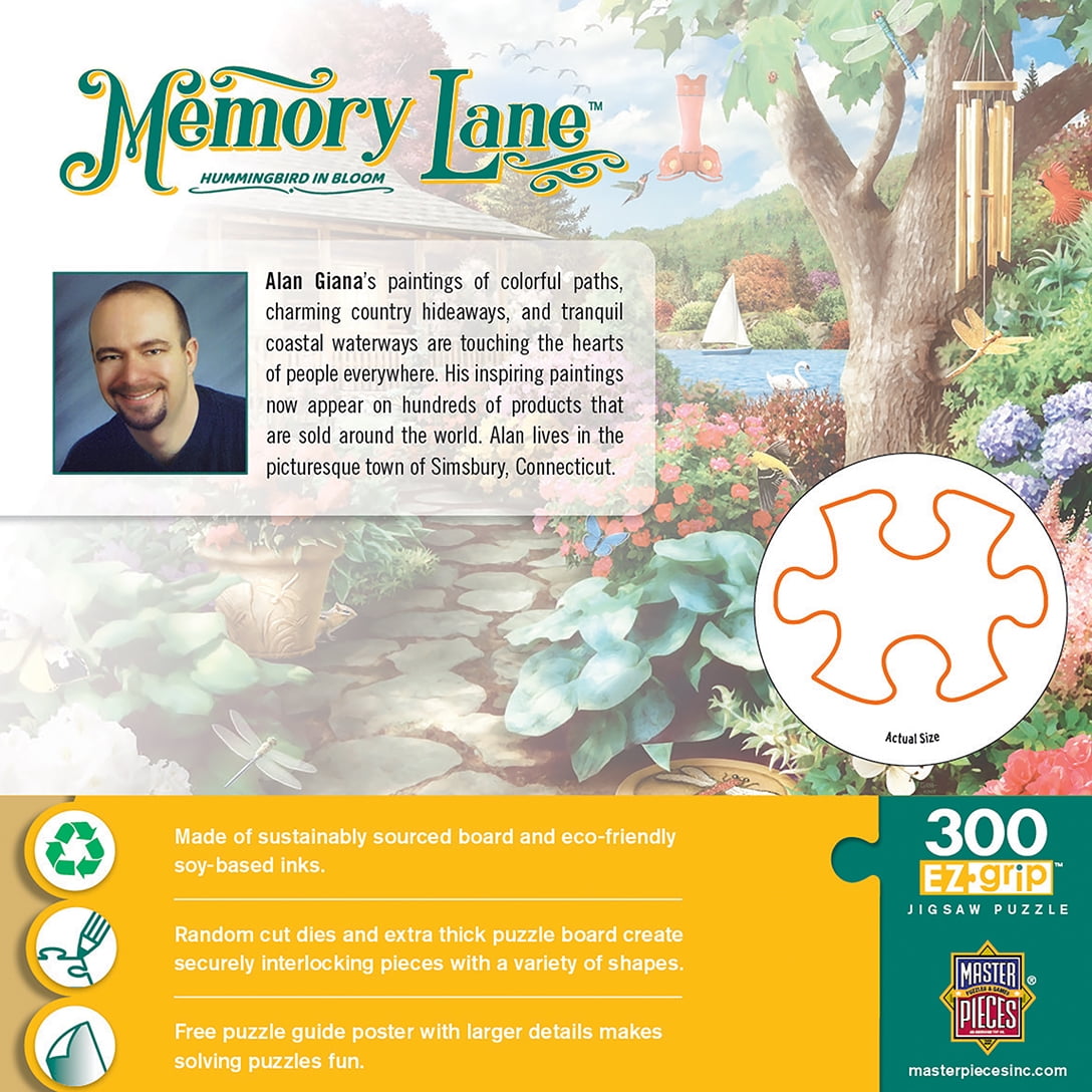 Memory Lane - Hummingbird in Bloom 300 Piece EZ Grip Puzzle