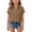 Coffee, variant on Girls' Short Sleeve Button Down Cotton Shirt, Loose Fit Lapel Collar Top with Double Layer Crinkle Detail and Solid Color, Casual and Breathable for Daily Wear, School, and Outings - Navy