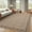 Brown, variant on Washable 2x6 Runner Rug Beige Gray Long Non-Slip Carpet Foldable Bordered Low Pile Stain Resistant Indoor Accent