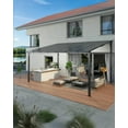 thumbnail image 2 of 12’ x 16’ Gazebo, Wall Mounted Gazebos Pergola, Aluminum Frame, Outdoor Patio Lean to Gazebo Awnings for Deck, Porch, Backyard and More, 2 of 9