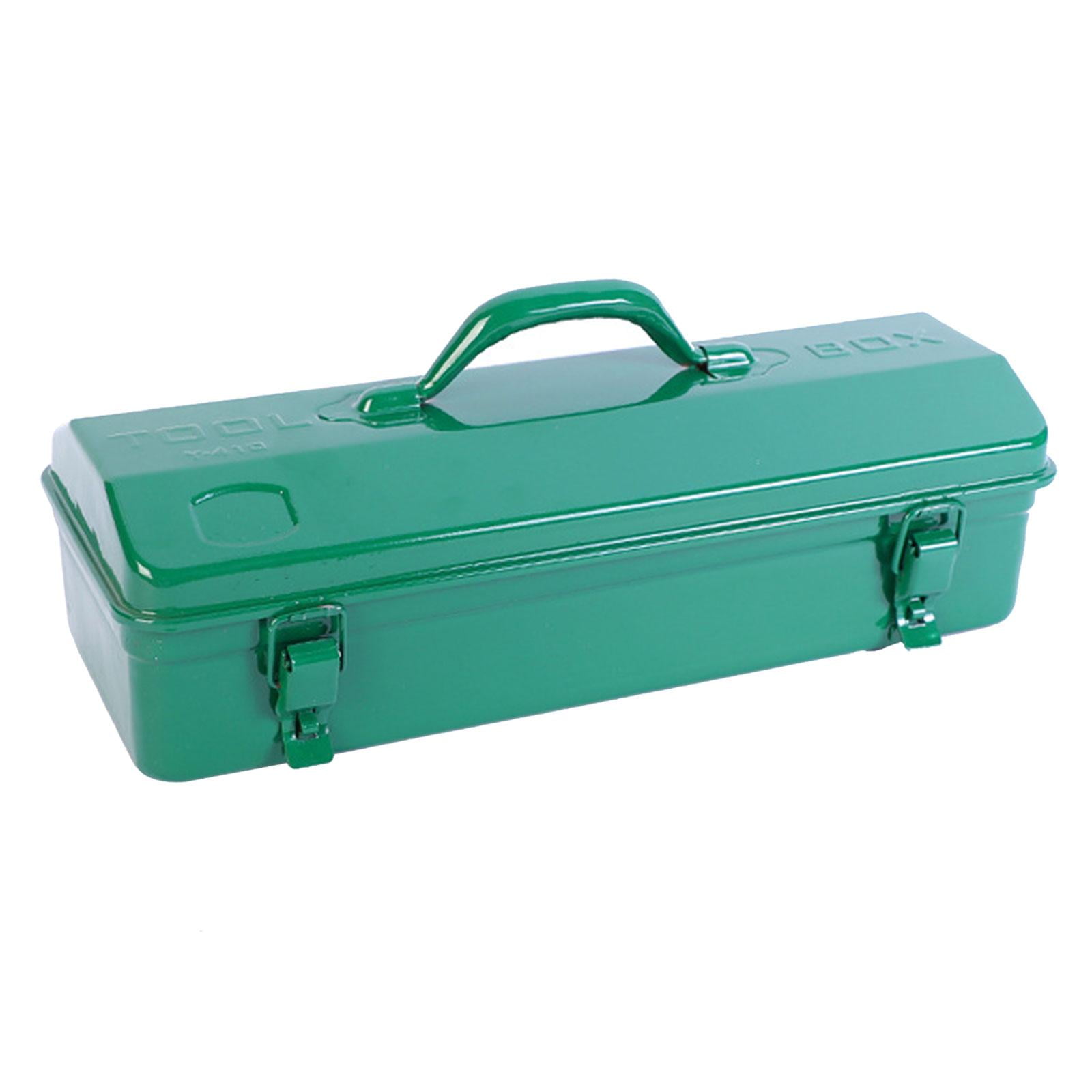 Metal Tool Box with Handle Tool Storage Container with Lock Latch Multifunction Heavy Duty Tool