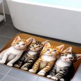 thumbnail image 3 of Four Cute Kittens Flannel Bath Mat 16x24 Inches, Soft Absorbent Non-Slip Bathroom Rug, Machine Washable Floor Mat for Shower, 3 of 7