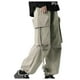 thumbnail image 4 of Pantalones largos de moda para hombre, casuales, de color sólido, con bolsillos cargo, elásticos, informales, para hombre, 4 of 4