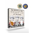 thumbnail image 2 of The Chef Canvas Wall Art, Gnome Kitchen Black Buffalo Plaid Framed Wall Decor Modern Artwork Prints Painting for Living Room, Bedroom, Kitchen & Cafe Decor 8x8 Inch, 2 of 9