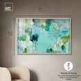 thumbnail image 5 of Alista Green Blues Shadowbox Print Green Abstract Art by Art Remedy, Blonde Frame, 54 x 36, 5 of 7