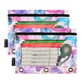 thumbnail image 2 of Gorgeous Butterfly 2 Pack Pencil Pouch for 3 Ring Binder Smooth Zipper Folders with Pockets Clear Window Pencil Case, 2 of 6