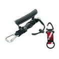 thumbnail image 3 of Siruishop Scuba Diving Coil Lanyard,Spring Coiled Camera Lanyard,Lightweight Stretchable Freediving Rope,Dive Clip for Underwater Tools black, 3 of 8