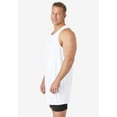 thumbnail image 3 of KingSize Men's Big & Tall Longer Length Ribbed Cotton Tank, 3 of 3