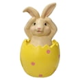 thumbnail image 1 of El Conejo de Pascua se sienta en la cáscara del huevo y no escucha, mira ni habla sobre la decoración de la mesa. MFZFUKR BST3012460-1, 1 of 5