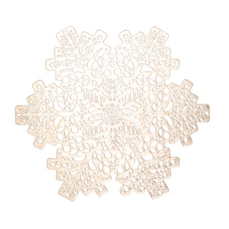 

Bluelans Home textiles Christmas Anti-Slip Snowflake Hollow Kitchen Placemat Bowl Cup Coaster Decor