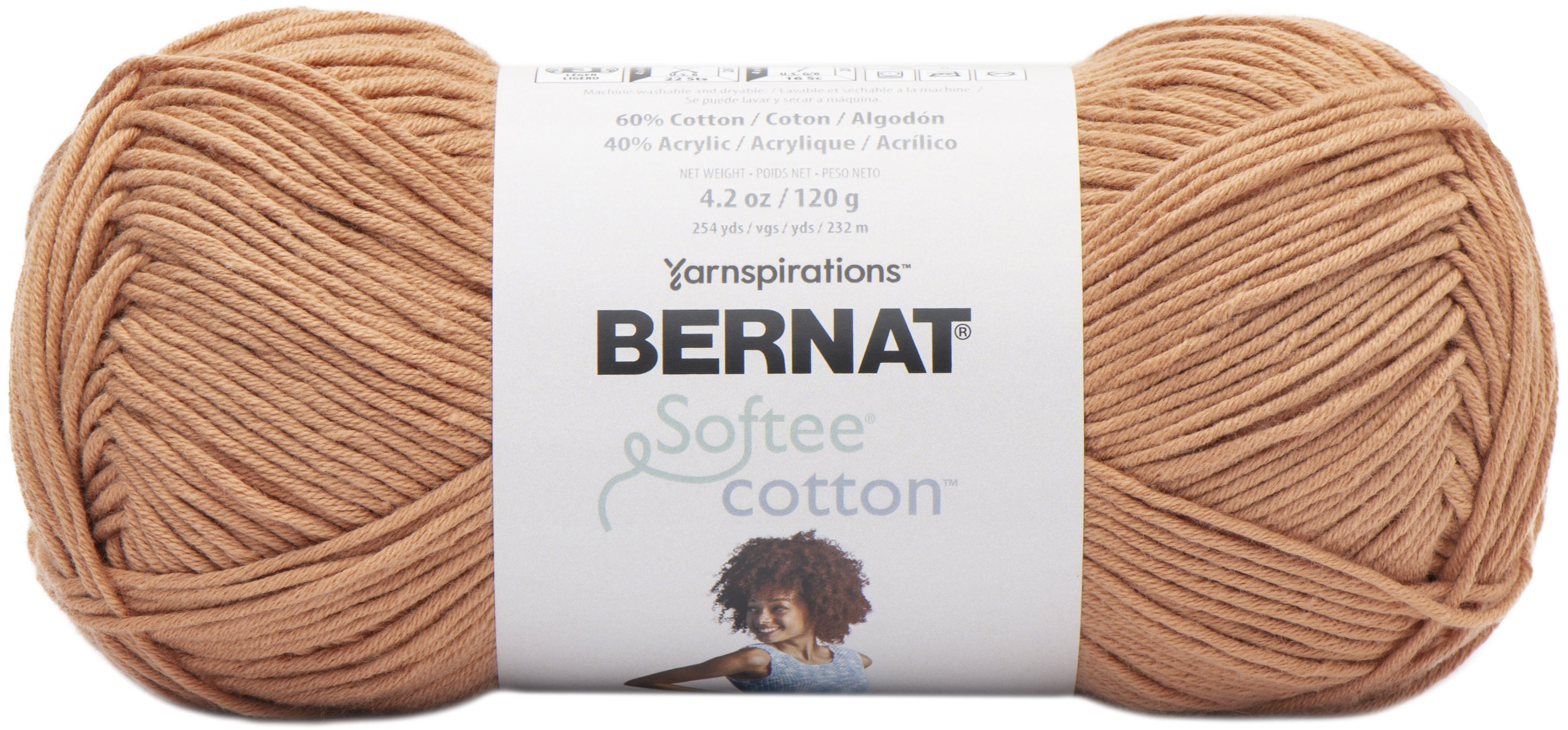 3 Pack Bernat Softee Cotton Yarn-Pool Green 161269-69010
