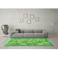 thumbnail image 3 of Ahgly Company Indoor Rectangle Abstract Green Modern Area Rugs, 6' x 9', 3 of 4