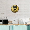 thumbnail image 4 of Area 51 Tin Sign Vintage Round Metal Sign Indoor/Outdoor Wall Decor Metal Poster 8x8 Inch, 4 of 8