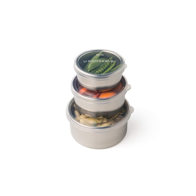 Contenedores de comida U Konserve de acero inoxidable Nesting Trio