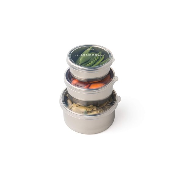 Contenedores de comida U Konserve de acero inoxidable Nesting Trio