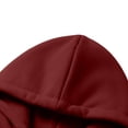 thumbnail image 7 of BVOFAR Mens Hooded Sweatshirt Winter Fleece Full Zip Jackets Quarter Zip Pullover Long Sleeve Outerwear with Multi Pockets Wine XL, 7 of 7