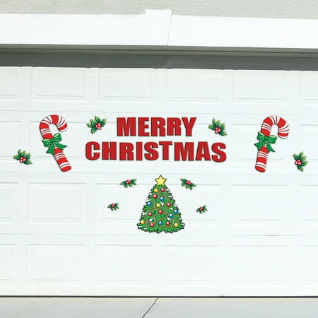 Festive Holiday Merry Christmas Garage Door Decoration 25 Piece