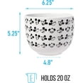 thumbnail image 4 of Silver Buffalo Disney Mickey Mouse Expressions Ceramic Ramen Noodle Rice Bowl with Chopsticks, Microwave Safe, 20 Ounces, 4 of 9