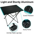 thumbnail image 6 of DUNCHATY Portable Camping Table, Aluminum Top, with Carry Bag for Picnic, Beach, BBQ, Outdoor Cooking, Large, 6 of 6