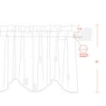 thumbnail image 4 of Home Soft Things Canary Microplush Valance - 1 Pc - Grey/Lemon - 60"x19", 4 of 5