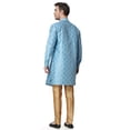 thumbnail image 5 of Royal Kurta Men's Jacquard Silk Printed Indowestern Sherwani, 5 of 7