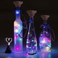 thumbnail image 2 of HHGBAD Solar Wine Bottle Cork Lights, Waterproof LED String Lights, Solar-Powered Decorative Lighting, Party and Garden Ambiance, Easy Setup Outdoor Decor, 6.56ft with 20 light, 2 of 4