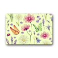 thumbnail image 1 of RYLABLUE Tapis de Sol Papillon Volant, Insecte et Fleur Tapis de Sol Extérieur/intérieur Taille 23.6x15.7 Pouces, 1 of 1