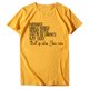 thumbnail image 2 of Gibobby Blusa Casual de Mujer Camiseta suelta con estampado blusas para mujer, blusa informal con cuello redondo y mangas con letras, blusa para (Amarillo,G), 2 of 5