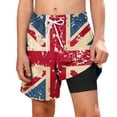 thumbnail image 1 of Odeerbi Boys Independence Day Swim Pantalones Patriotic Beach 2-In-1 Compression Liner Board Shorts Con Bolsillos, 1 of 9